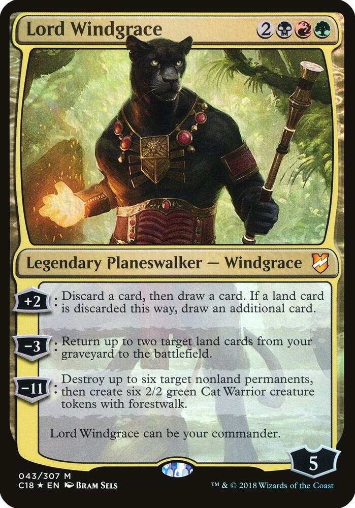 Lord Windgrace 43 (Oversize Cards)  - Foil | Good Games Adelaide SA
