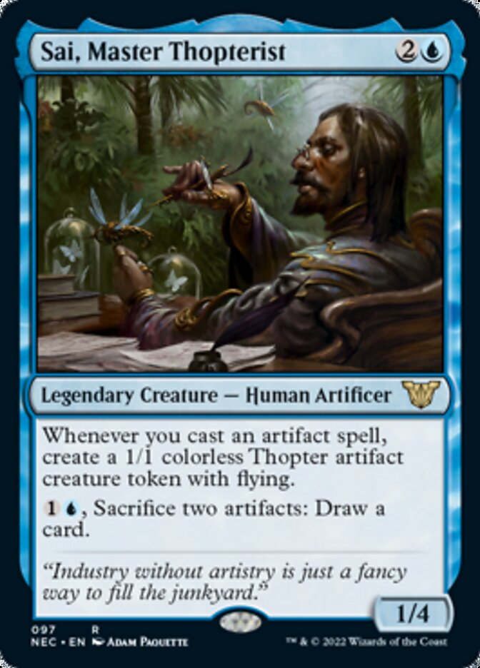Sai, Master Thopterist [Kamigawa: Neon Dynasty Commander] | Good Games Adelaide SA
