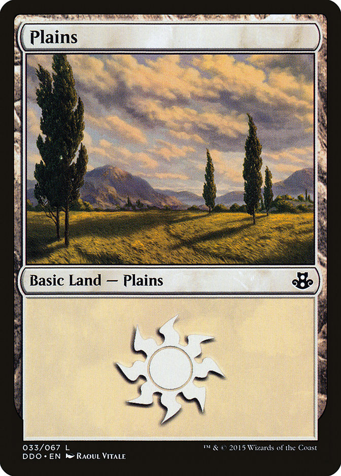 Plains (33) [Duel Decks: Elspeth vs. Kiora] | Good Games Adelaide SA