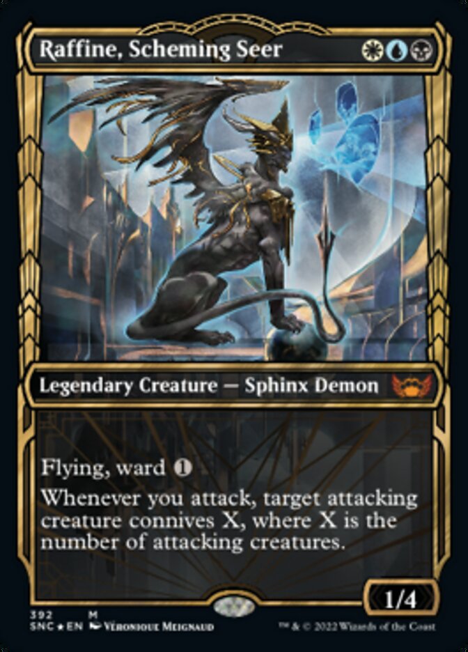 Raffine, Scheming Seer (Showcase Golden Age Gilded Foil) [Streets of New Capenna] | Good Games Adelaide SA