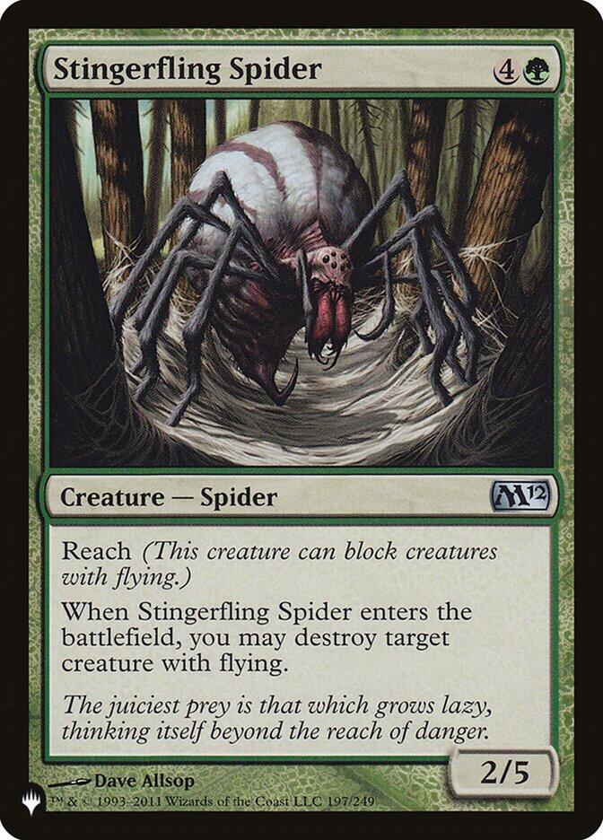 Stingerfling Spider 197/249 (The List Reprints)  | Good Games Adelaide SA