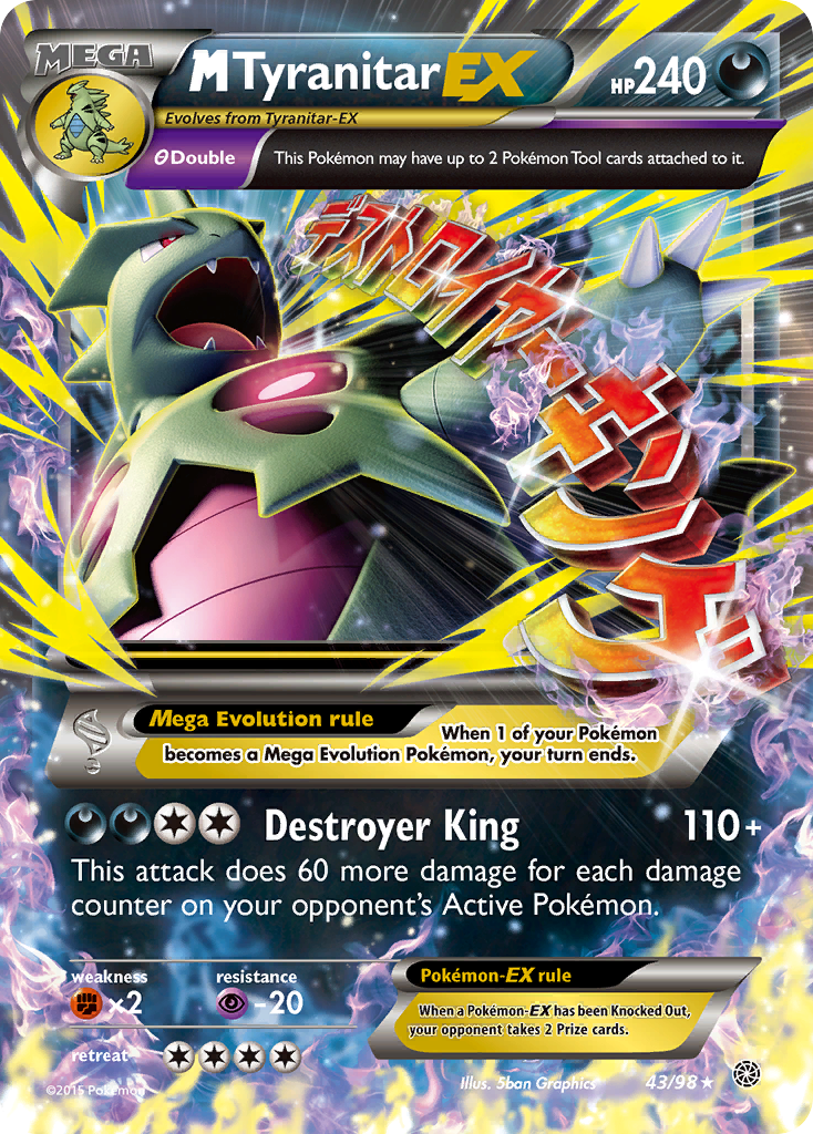 M Tyranitar EX (43/98) [XY: Ancient Origins] | Good Games Adelaide SA