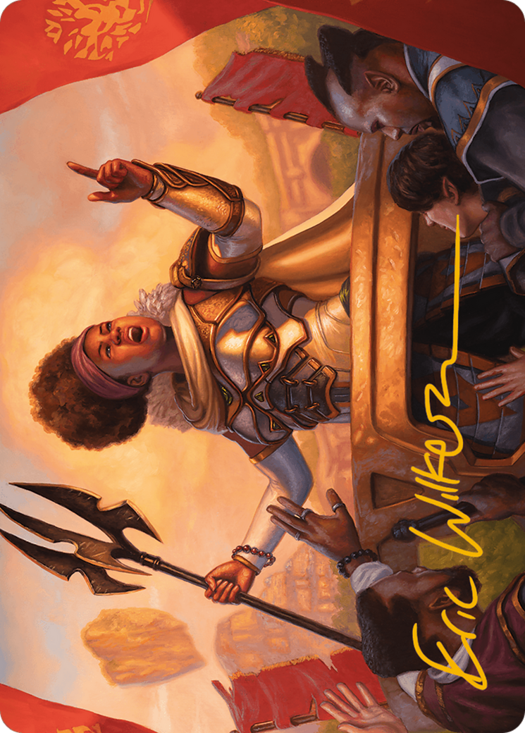 Recruiter of the Guard Art Card (Gold-Stamped Signature) [Modern Horizons 3 Art Series] | Good Games Adelaide SA