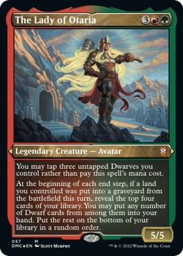 The Lady of Otaria Foil Etched 57 (Commander: Dominaria United)  - Foil | Good Games Adelaide SA