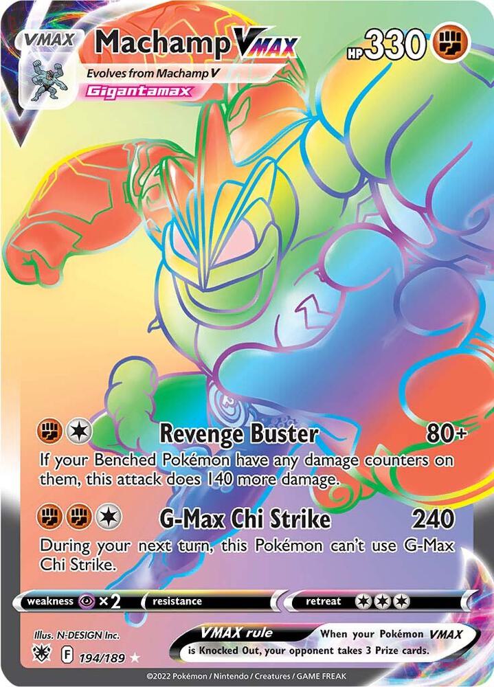 Machamp VMAX Secret 194/189 (SWSH10: Astral Radiance)  - Holofoil | Good Games Adelaide SA