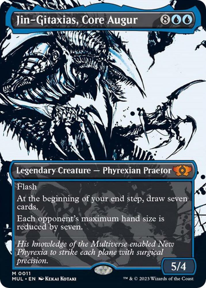 Jin-Gitaxias, Core Augur 11 (March of the Machine: Multiverse Legends)  - Borderless Foil | Good Games Adelaide SA