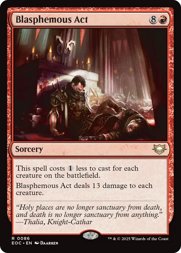 Blasphemous Act [Edge of Eternities Commander] | Good Games Adelaide SA