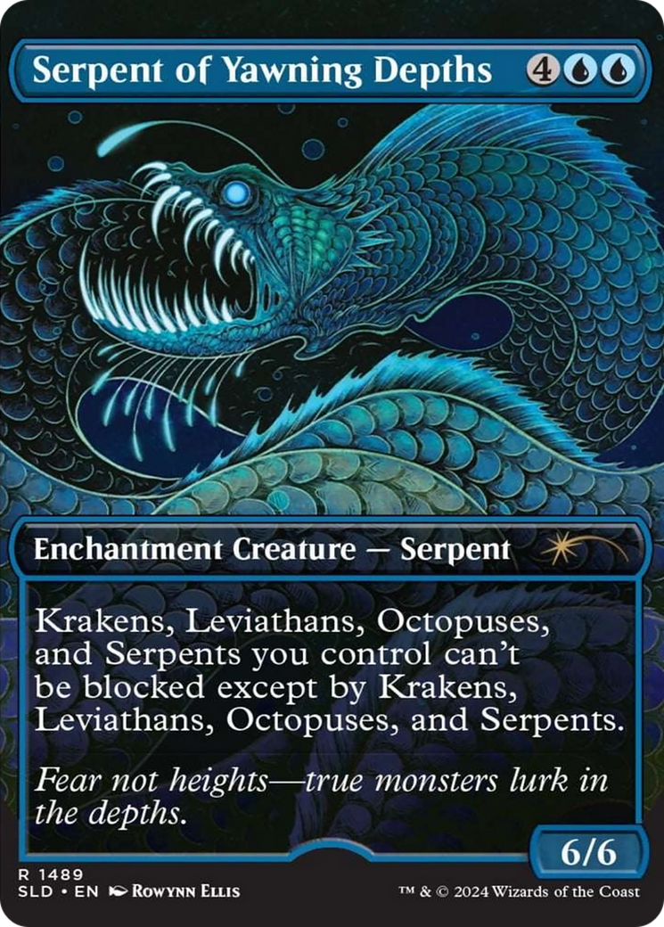 Serpent of Yawning Depths (Rainbow Foil) [Secret Lair Drop Series] | Good Games Adelaide SA