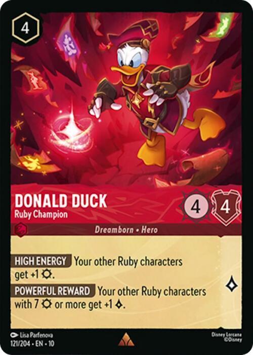 Donald Duck Ruby Champion 121/204 (Whispers in the Well)  | Good Games Adelaide SA