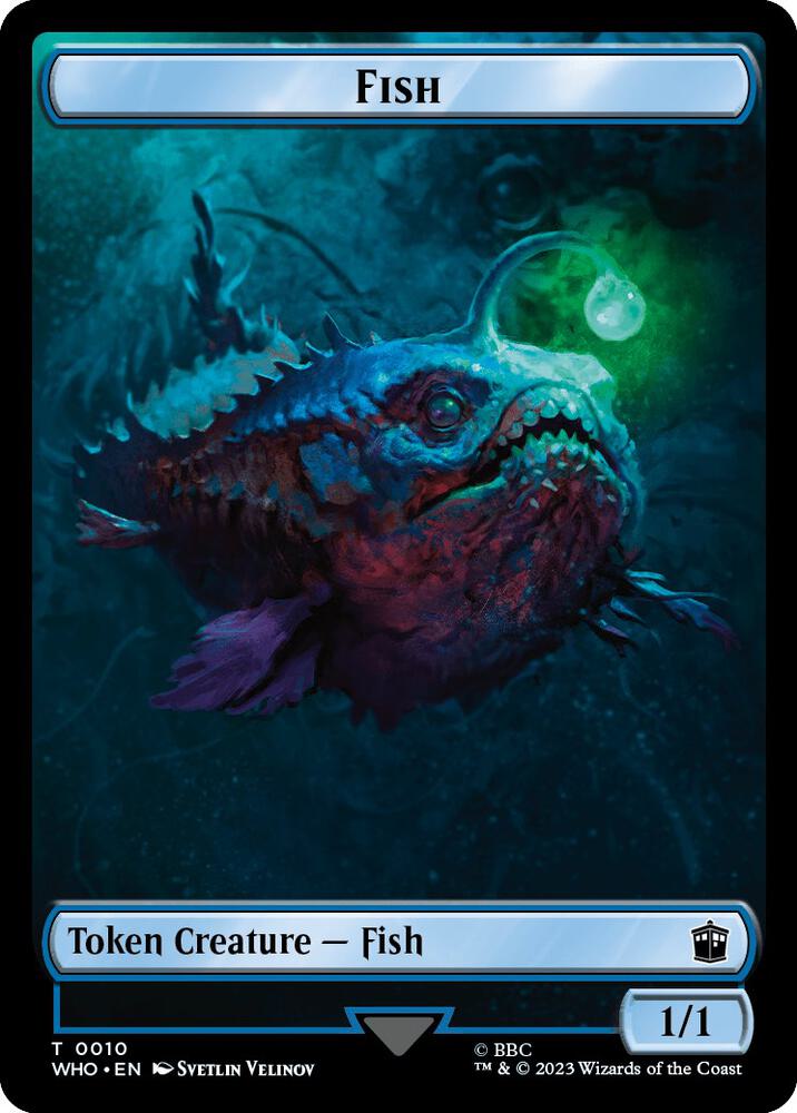 Fish Beast Double Sided Token 10 // 17 (Universes Beyond: Doctor Who)  | Good Games Adelaide SA