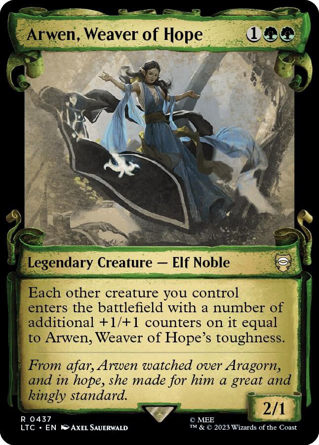 Arwen, Weaver of Hope 437 (Commander: The Lord of the Rings: Tales of Middle-earth)  - Showcase Scroll | Good Games Adelaide SA