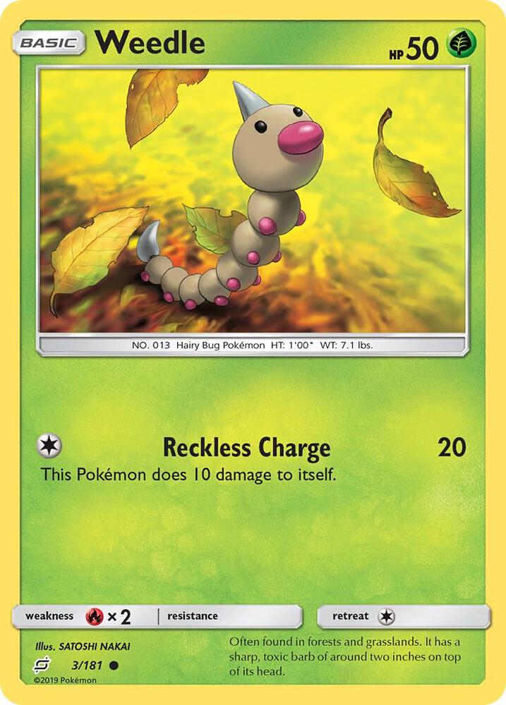 Weedle 3/181 (SM - Team Up)  | Good Games Adelaide SA
