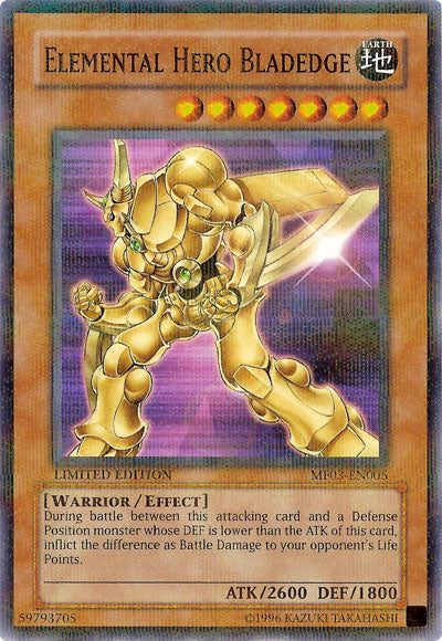 Elemental Hero Bladedge [MF03-EN005] Parallel Rare | Good Games Adelaide SA