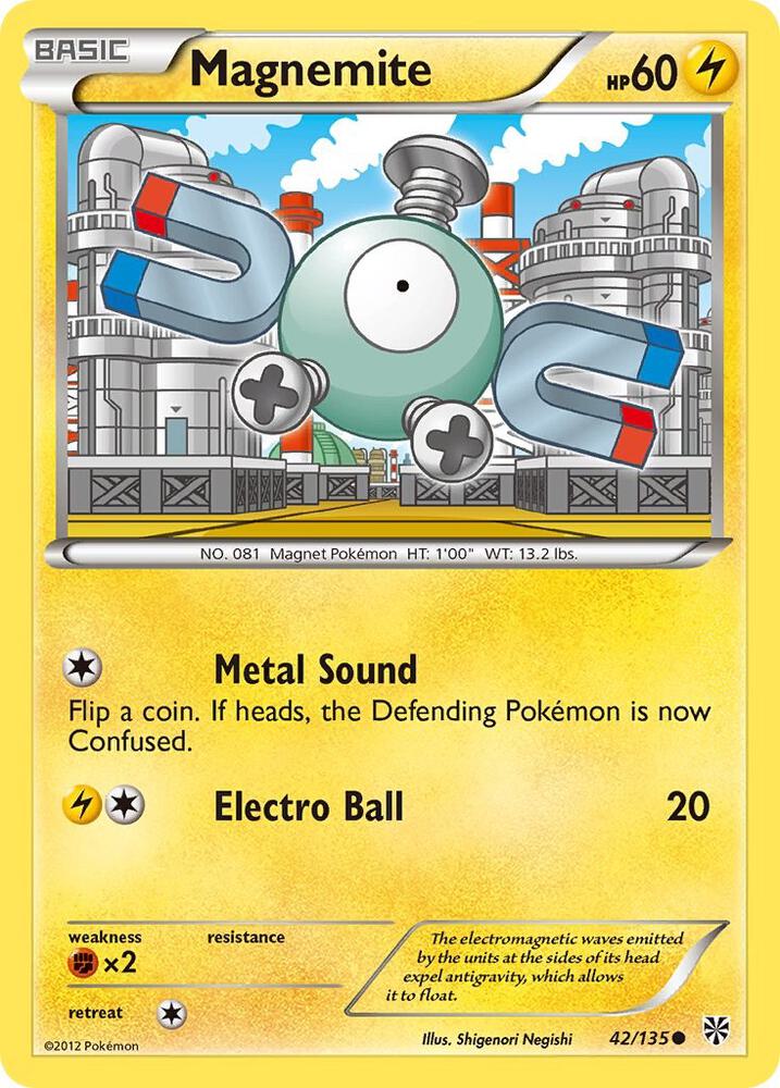 Magnemite 42 42/135 (Plasma Storm)  | Good Games Adelaide SA