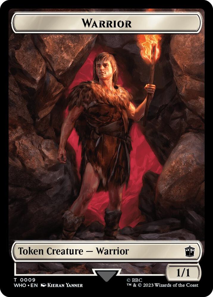 Warrior Food 0027 Double Sided Token 9 // 27 (Universes Beyond: Doctor Who)  - Foil | Good Games Adelaide SA