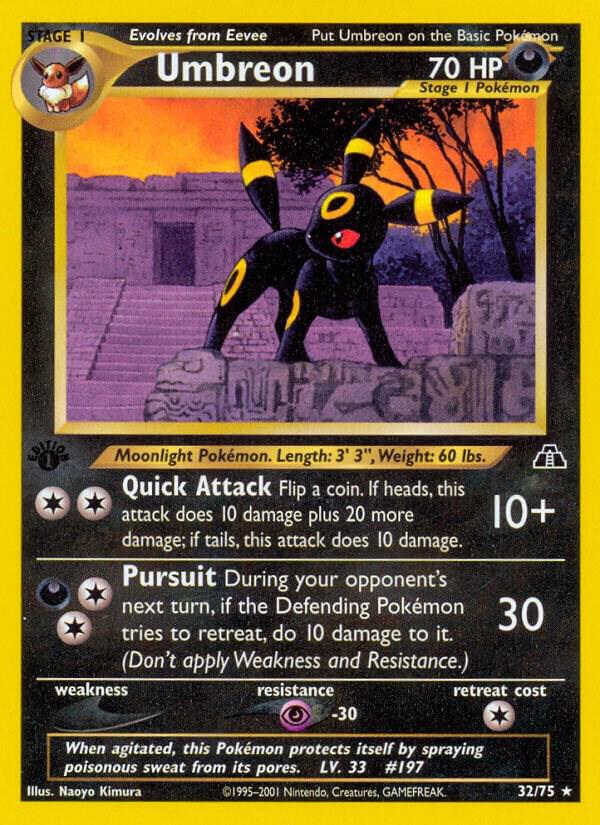 Umbreon 32/75 (Neo Discovery)  - 1st Edition | Good Games Adelaide SA
