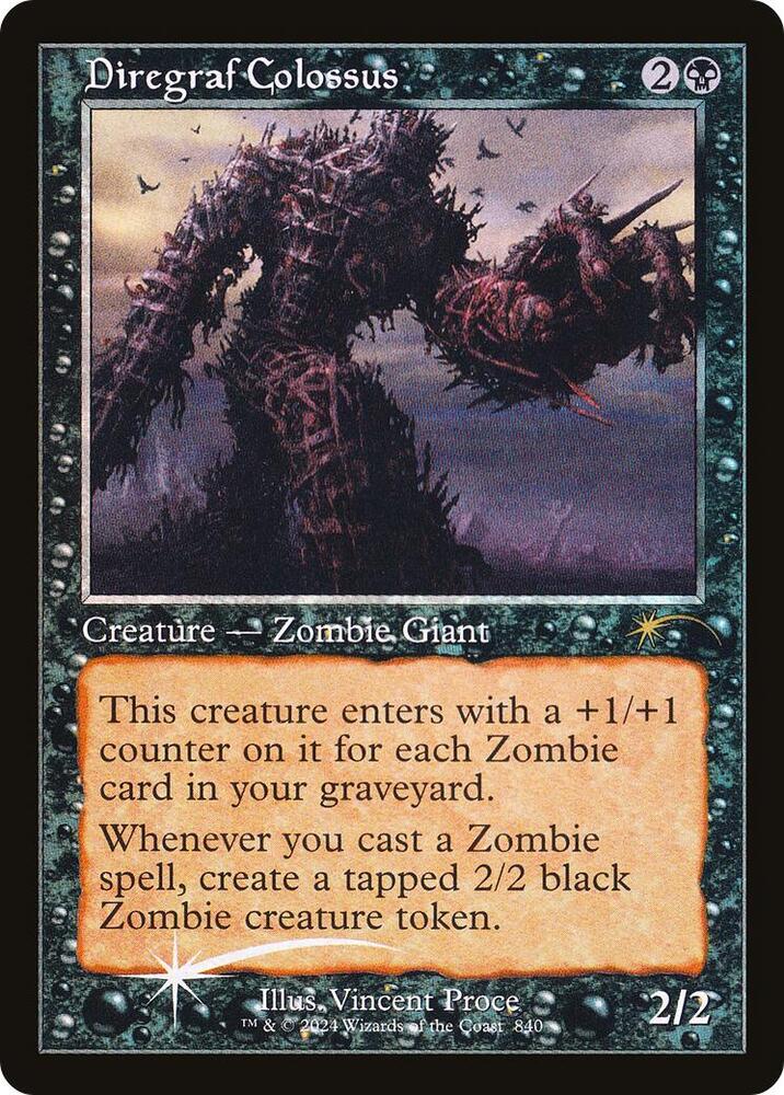 Diregraf Colossus Retro Frame 840 (Secret Lair Drop Series)  - Foil | Good Games Adelaide SA