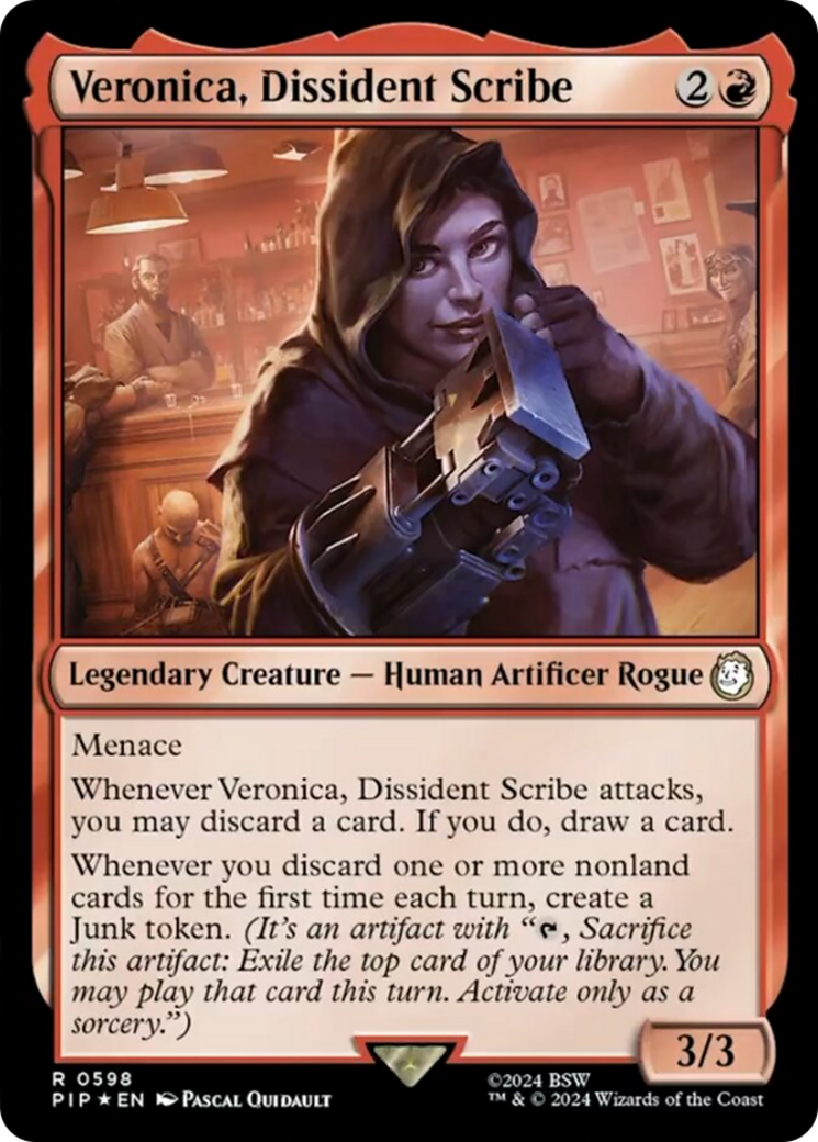 Veronica, Dissident Scribe (Surge Foil) [Fallout] | Good Games Adelaide SA