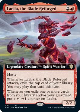 Laelia the Blade Reforged Extended Art 380 (Commander 2021)  | Good Games Adelaide SA
