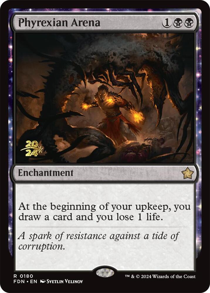 Phyrexian Arena FDN 180 (Prerelease Cards)  - Foil | Good Games Adelaide SA