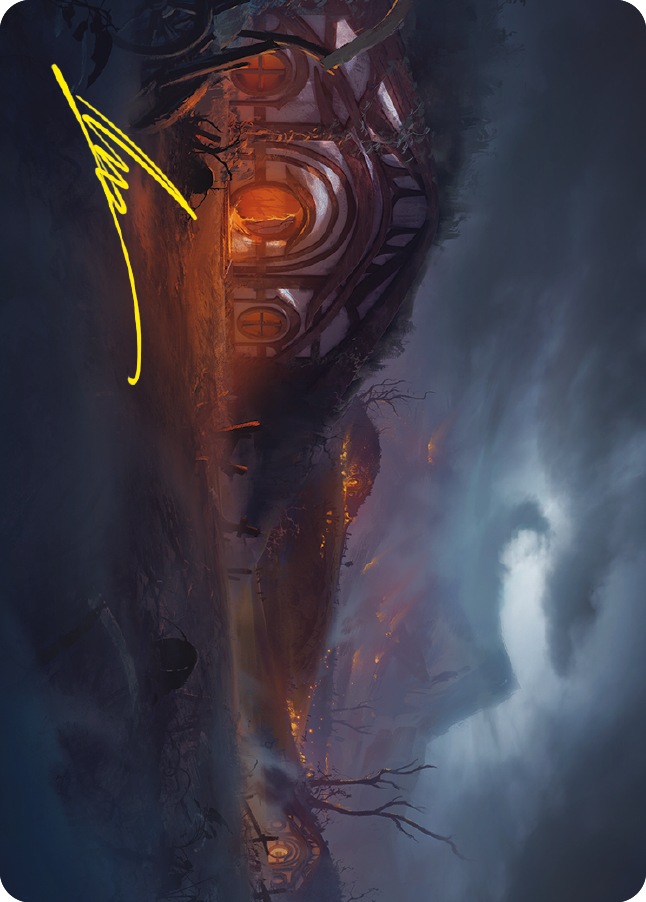 Field of Ruin Art Card (Gold-Stamped Signature) [The Lord of the Rings: Tales of Middle-earth Art Series] | Good Games Adelaide SA