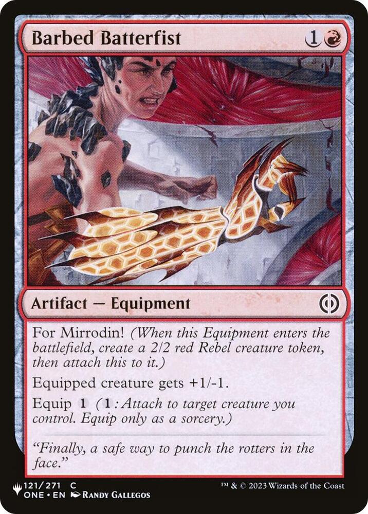 Barbed Batterfist 121/271 (The List Reprints)  | Good Games Adelaide SA