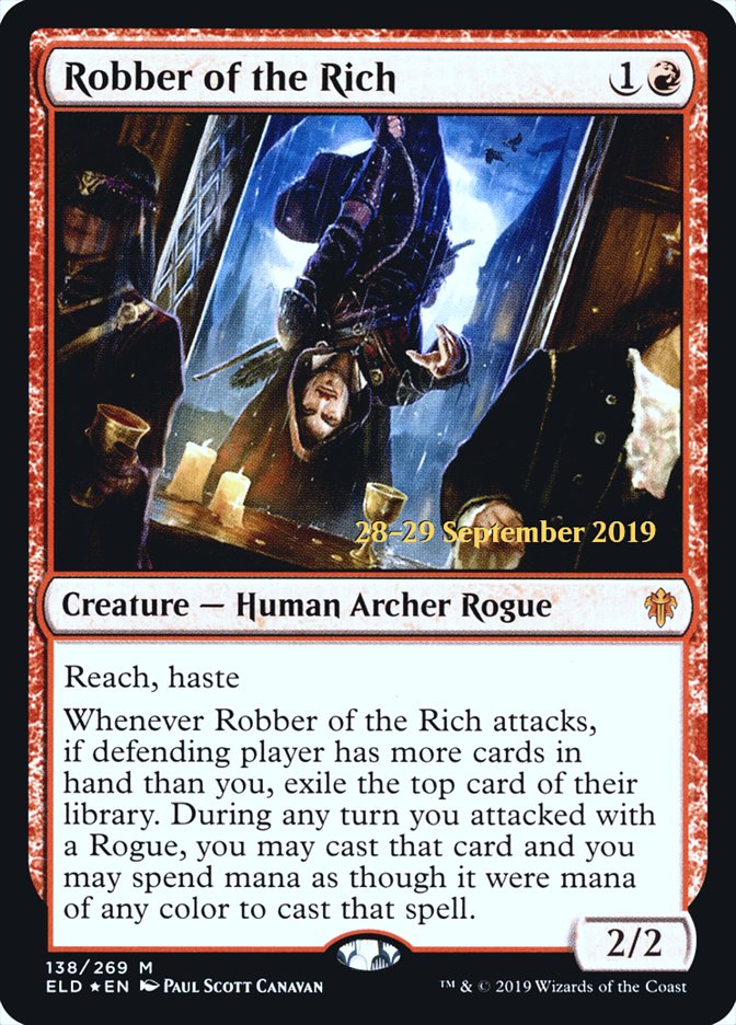 Robber of the Rich  [Throne of Eldraine Prerelease Promos] | Good Games Adelaide SA