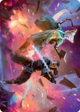 Explosive Entry Art Card 13 (Art Series: Kamigawa: Neon Dynasty)  | Good Games Adelaide SA