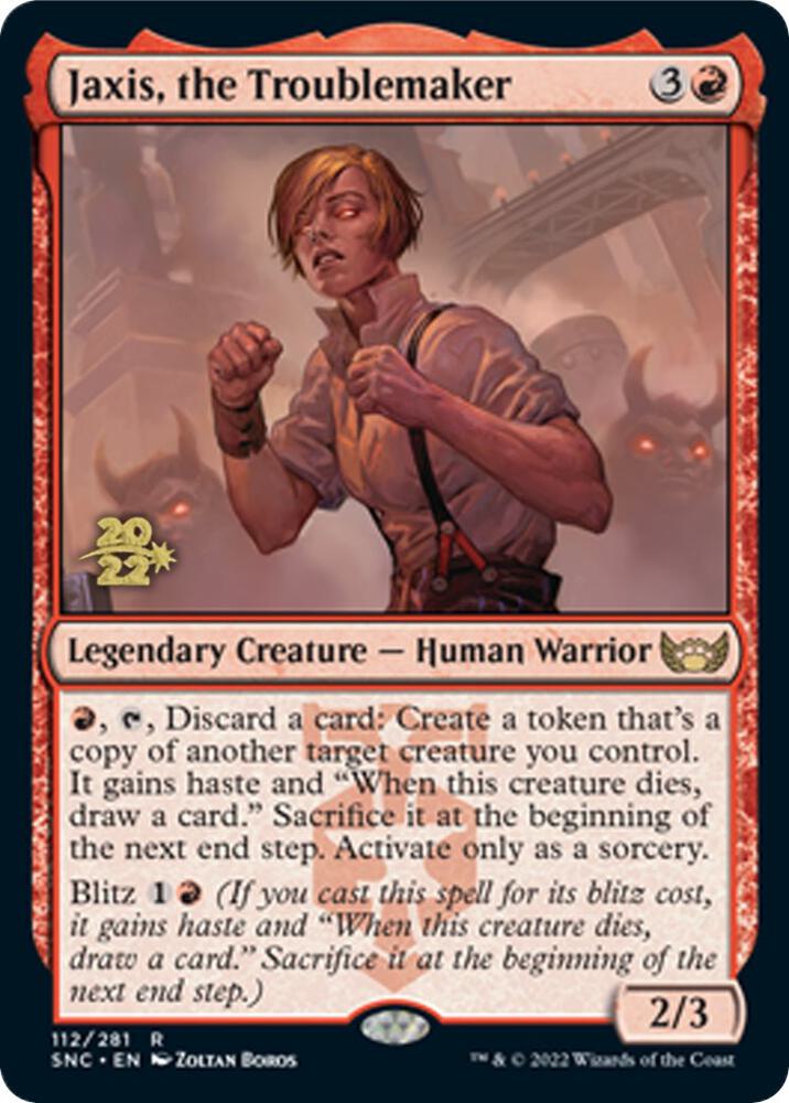Jaxis the Troublemaker 112 (Prerelease Cards)  - Foil | Good Games Adelaide SA