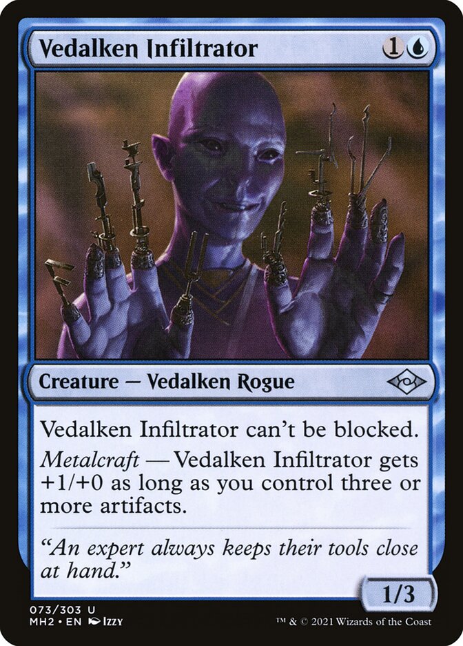 Vedalken Infiltrator 73 (Modern Horizons 2)  - Foil | Good Games Adelaide SA