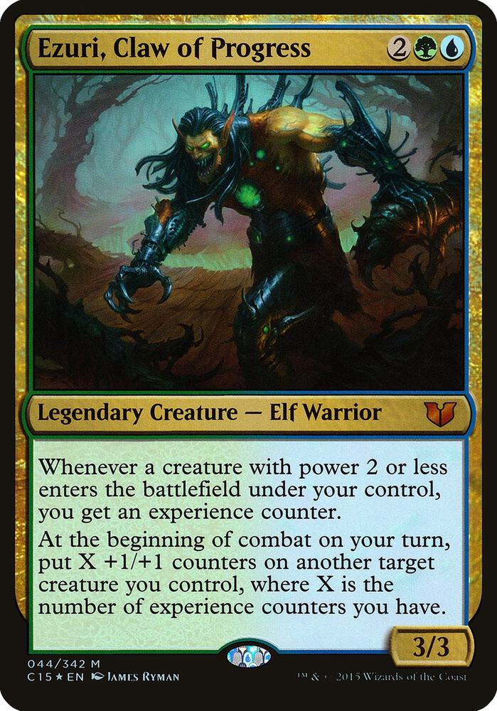 Ezuri Claw of Progress Commander 2015 44 (Oversize Cards)  - Foil | Good Games Adelaide SA
