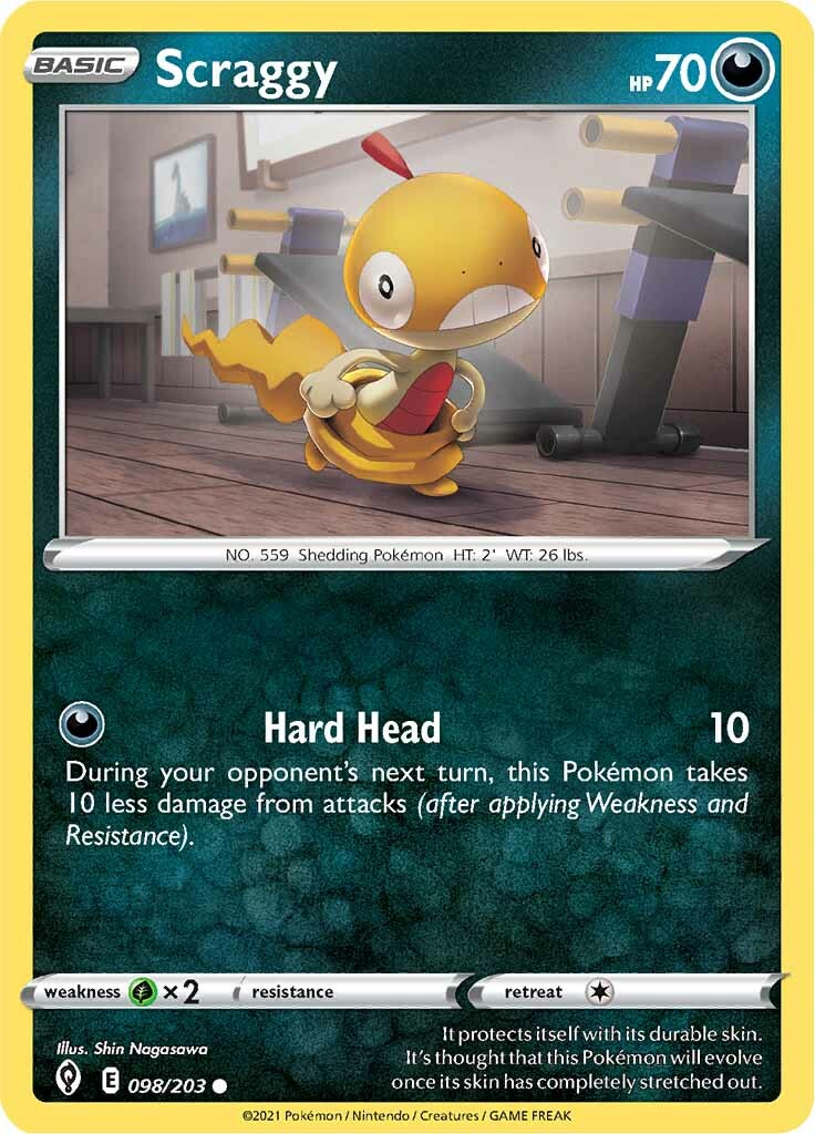 Scraggy (098/203) [Sword & Shield: Evolving Skies] | Good Games Adelaide SA