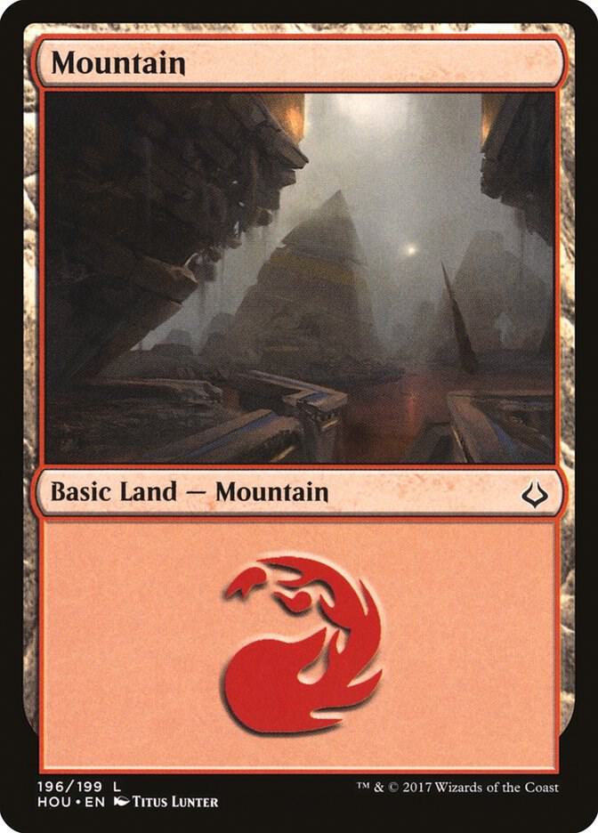 Mountain 196 (Hour of Devastation)  - Foil | Good Games Adelaide SA
