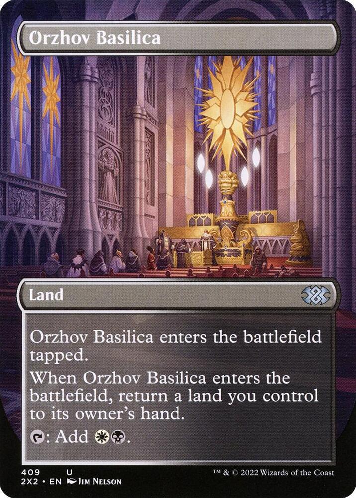 Orzhov Basilica Borderless 409 (Double Masters 2022)  | Good Games Adelaide SA