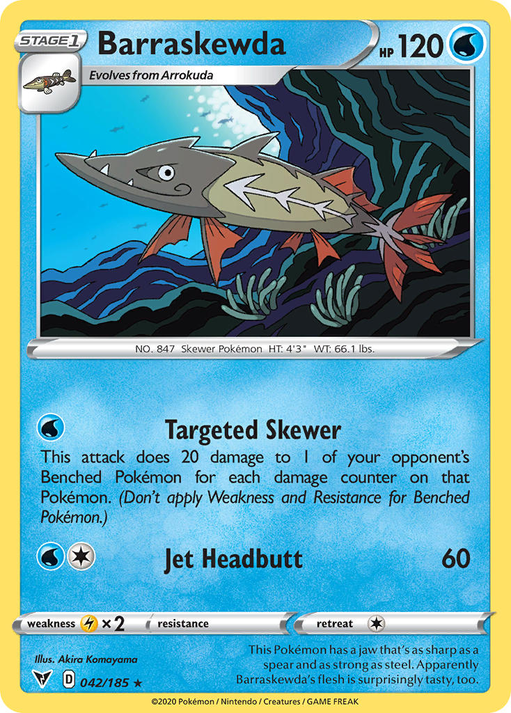 Barraskewda (042/185) [Sword & Shield: Vivid Voltage] | Good Games Adelaide SA