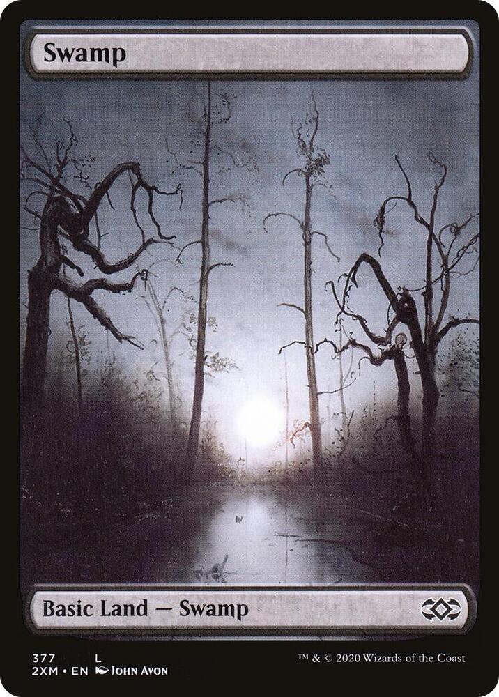 Swamp 377 (Double Masters)  - Foil | Good Games Adelaide SA