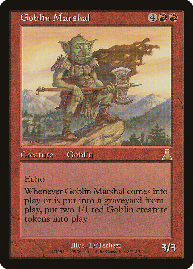 Goblin Marshal 85 (Urza's Destiny)  - Foil | Good Games Adelaide SA