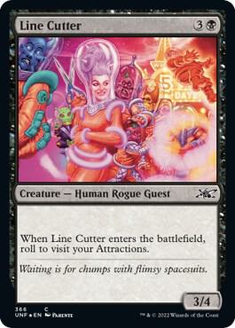 Line Cutter Galaxy Foil 366 (Unfinity)  - Foil | Good Games Adelaide SA