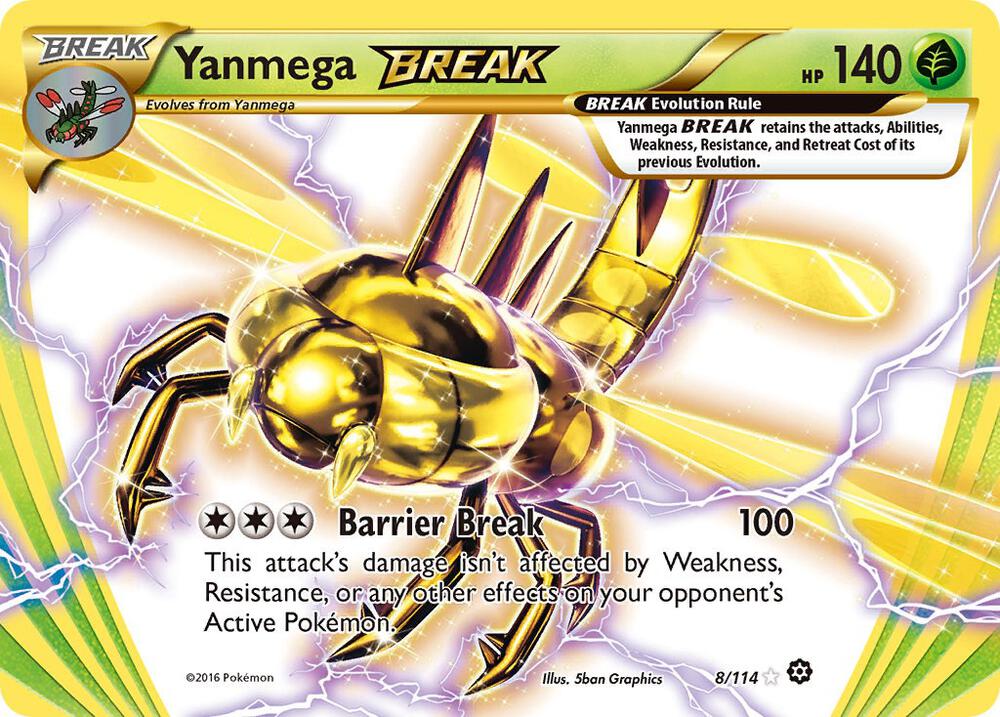 Yanmega BREAK 8/114 (XY - Steam Siege)  - Holofoil | Good Games Adelaide SA