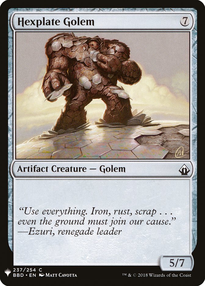 Hexplate Golem [Mystery Booster] | Good Games Adelaide SA