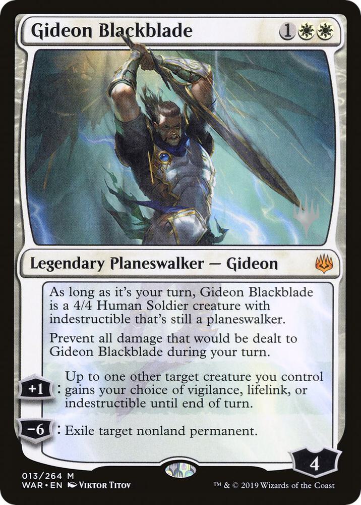 Gideon Blackblade 13 (Promo Pack: Throne of Eldraine)  | Good Games Adelaide SA