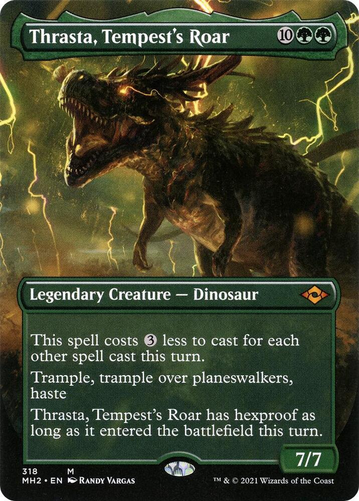 Thrasta Tempests Roar Borderless 318 (Modern Horizons 2)  | Good Games Adelaide SA