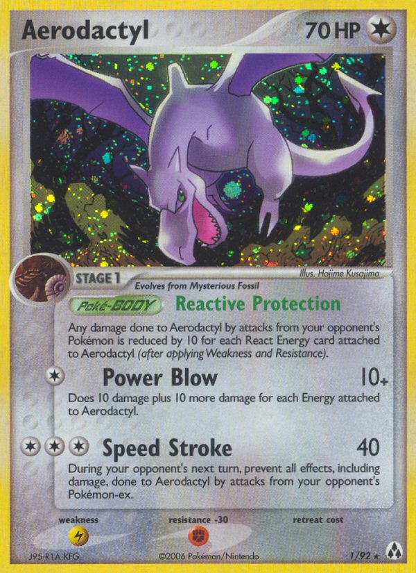Aerodactyl (1/92) [EX: Legend Maker] | Good Games Adelaide SA
