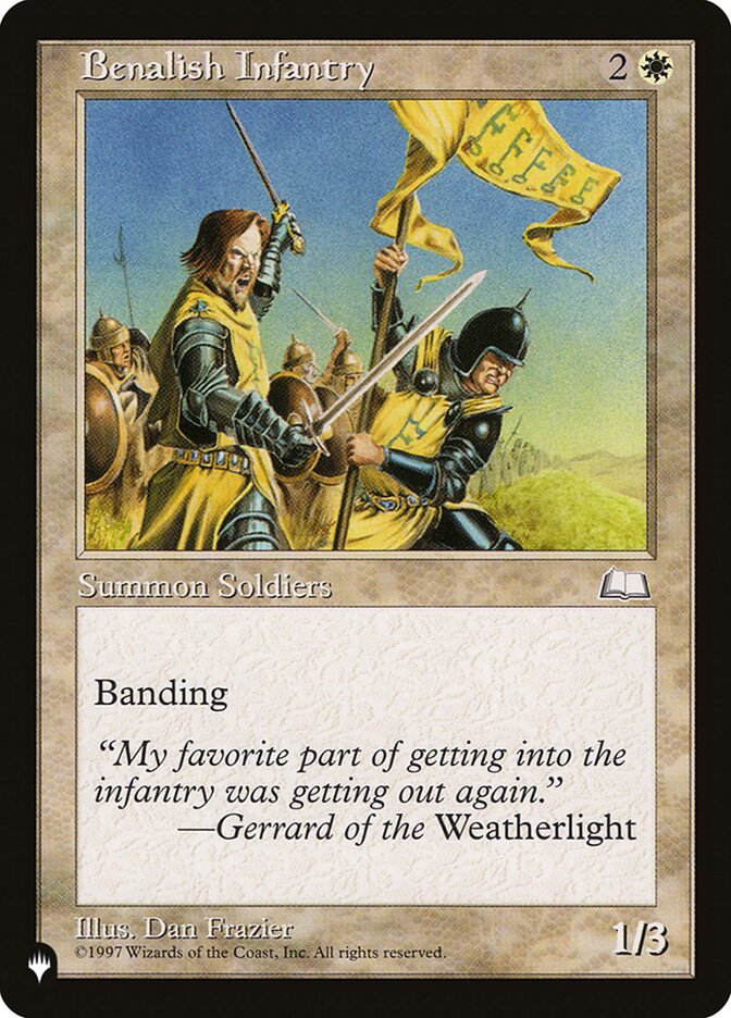 Benalish Infantry [The List] | Good Games Adelaide SA
