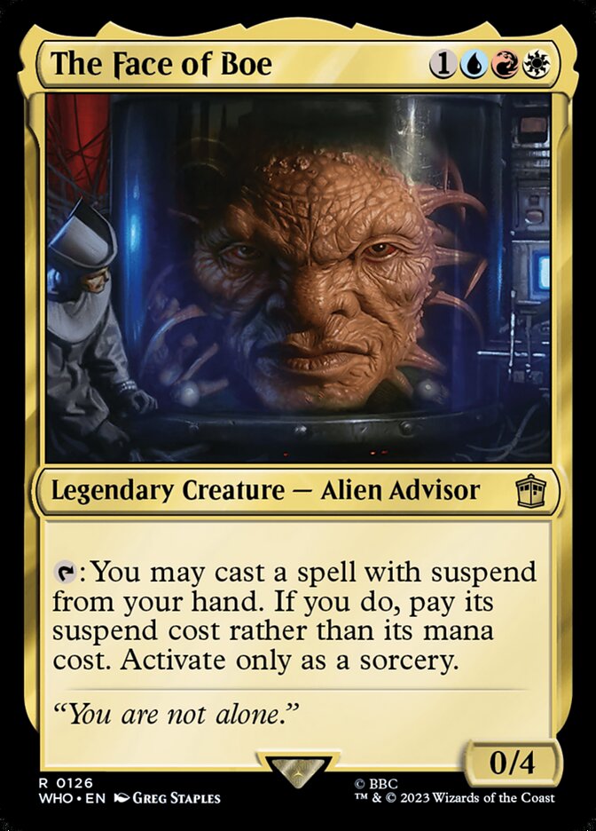 The Face of Boe 126 (Universes Beyond: Doctor Who)  - Foil | Good Games Adelaide SA