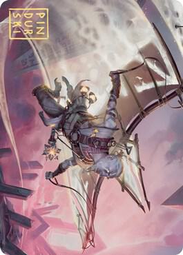 Kitesail Cleric Art Card Gold Stamped Signature 40 (Art Series: Zendikar Rising)  | Good Games Adelaide SA