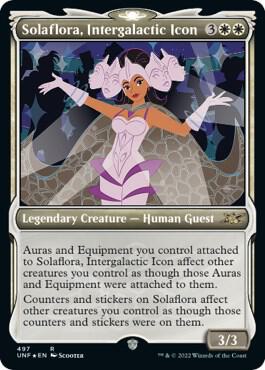 Solaflora Intergalactic Icon Showcase Galaxy Foil 497 (Unfinity)  - Foil | Good Games Adelaide SA