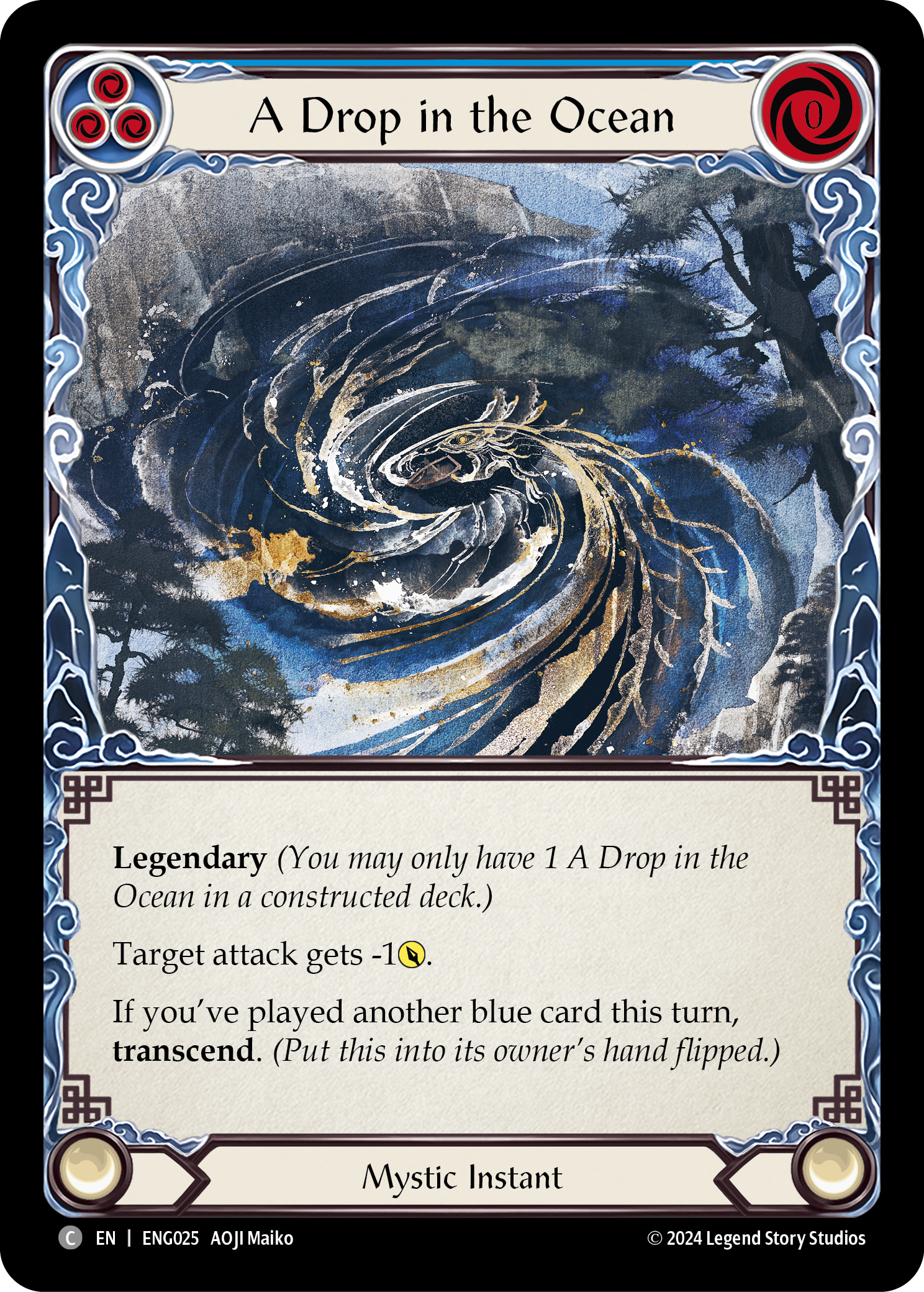 A Drop in the Ocean [ENG025] (Part of the Mistveil Enigma Blitz Deck) | Good Games Adelaide SA
