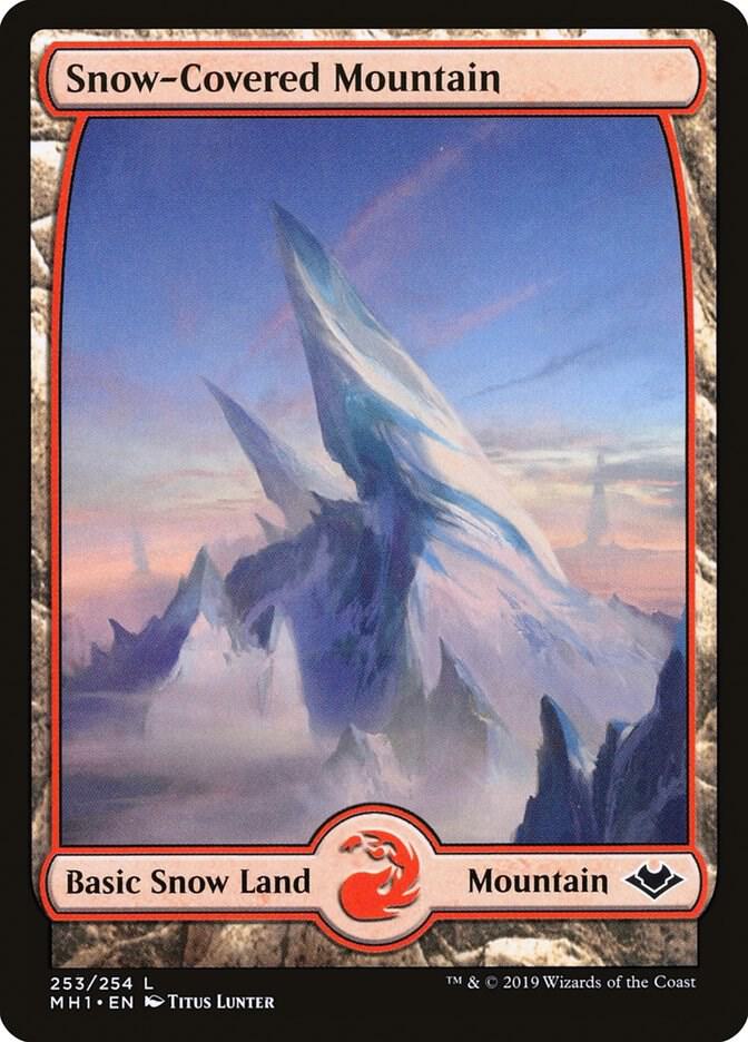 Snow-Covered Mountain 253 (Modern Horizons)  - Foil | Good Games Adelaide SA