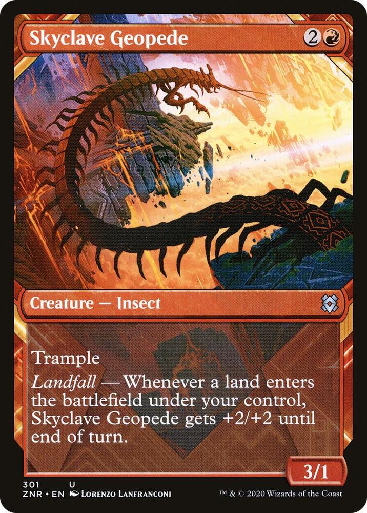 Skyclave Geopede 301 (Zendikar Rising)  - Foil | Good Games Adelaide SA